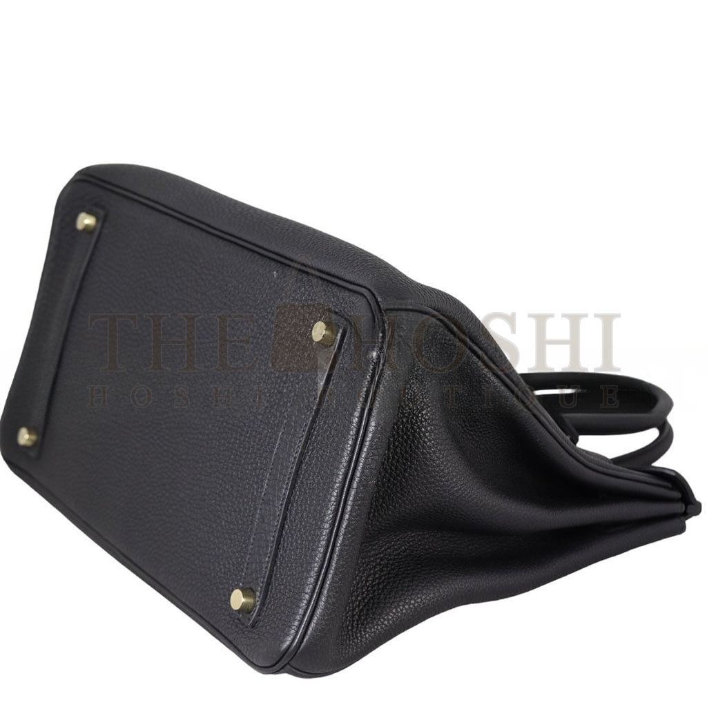 H**me5 BIRKIN 35 TOGO LEATHER BLACK GOLD BUCKLE BAG H028369CC2Z (35*28*18cm) Master Quality